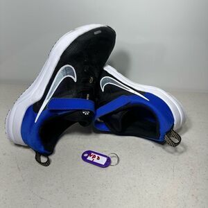 Nike Downshifter 12 NN (PSV) Black/White/Blue Boy's Sneakers-Size 3Y NWB DM4193